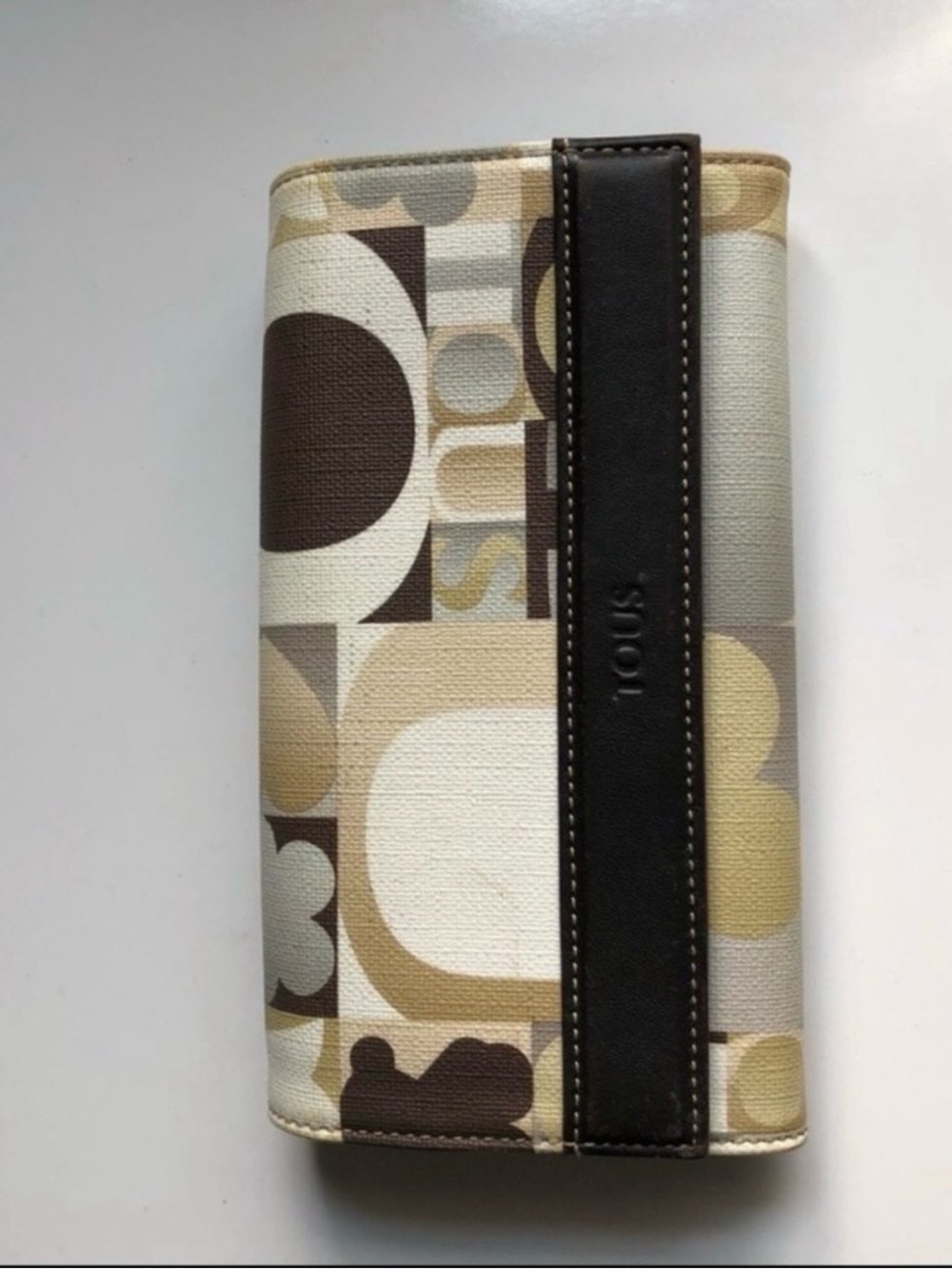 Tous Brown Multi-Colored Large Wallet